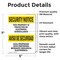 Signmission Electronic Surveillance Bilingual OSHA Security Notice Sign, Vinyl Decal, 5in W x 7in L, 2PK OS-2PACK-SN-D-57-L-11532 - alternate 2